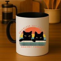 Childless Cat Ladies Feminist Childless Cat Ladies Against Fascism Mug