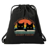 Childless Cat Ladies Feminist Childless Cat Ladies Against Fascism Drawstring Bag