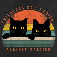 Childless Cat Ladies Feminist Childless Cat Ladies Against Fascism 25L Jumbo Tote