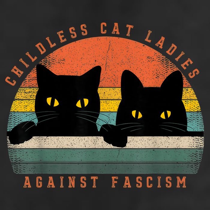 Childless Cat Ladies Feminist Childless Cat Ladies Against Fascism 25L Jumbo Tote