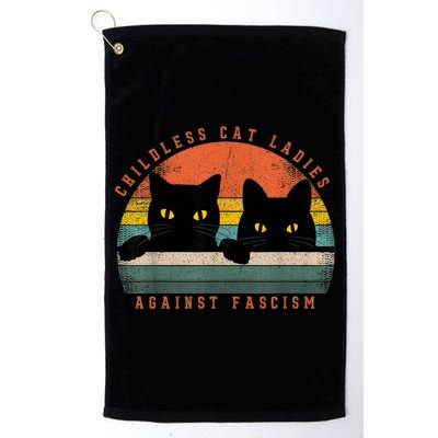 Childless Cat Ladies Feminist Childless Cat Ladies Against Fascism Golf Towel