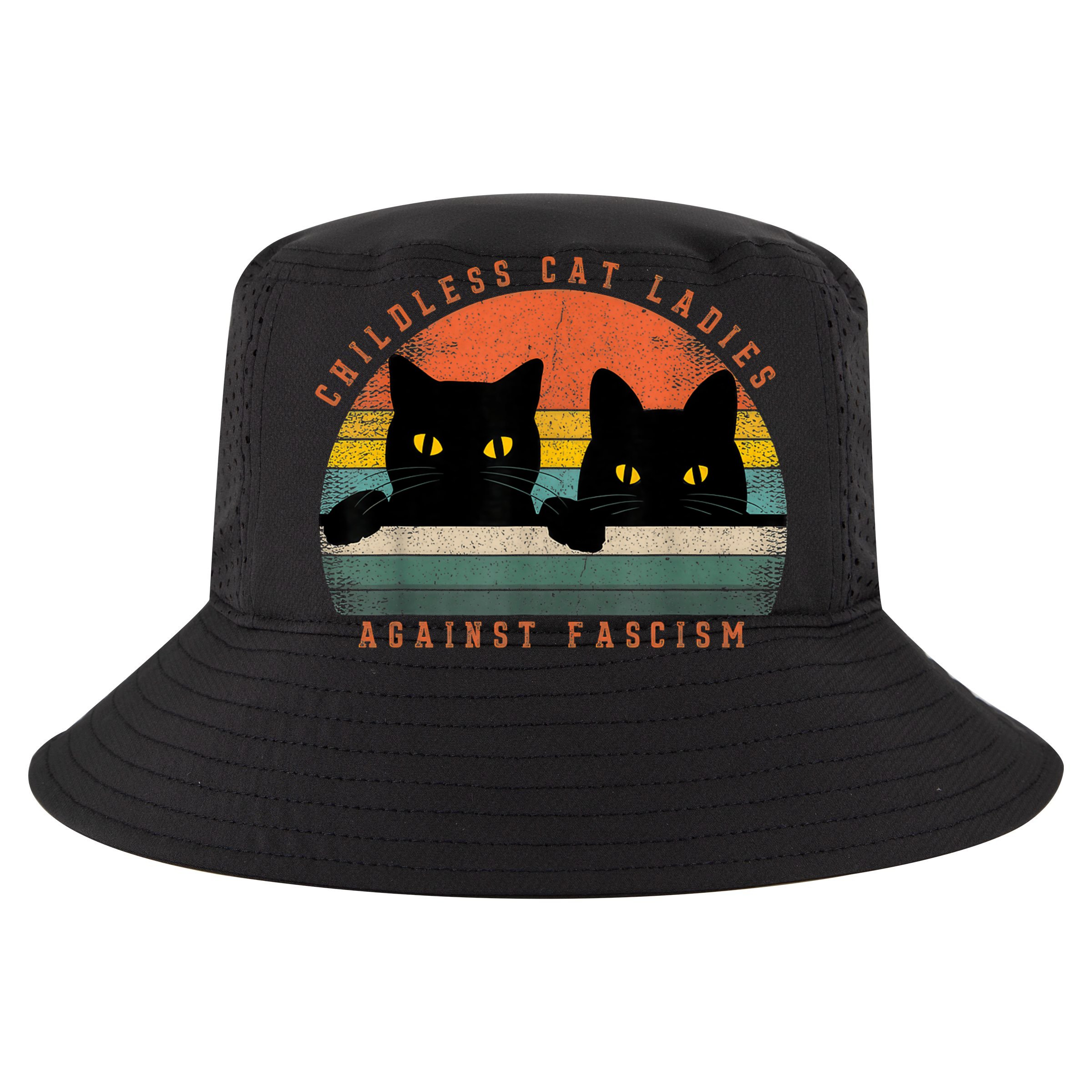 Childless Cat Ladies Feminist Childless Cat Ladies Against Fascism T-Shirt