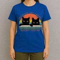 Childless Cat Ladies Feminist Childless Cat Ladies Against Fascism T-Shirt
