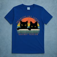 Childless Cat Ladies Feminist Childless Cat Ladies Against Fascism T-Shirt