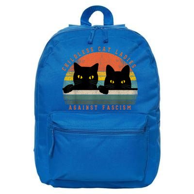 Childless Cat Ladies Feminist Childless Cat Ladies Against Fascism 16 in Basic Backpack