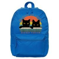 Childless Cat Ladies Feminist Childless Cat Ladies Against Fascism 16 in Basic Backpack