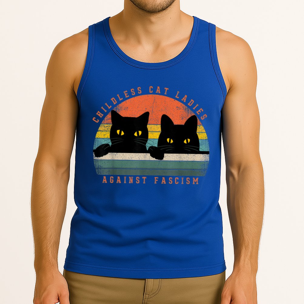 Childless Cat Ladies Feminist Childless Cat Ladies Against Fascism Tank Top