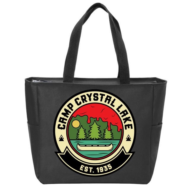 Camp Crystal Lake Zip Tote Bag