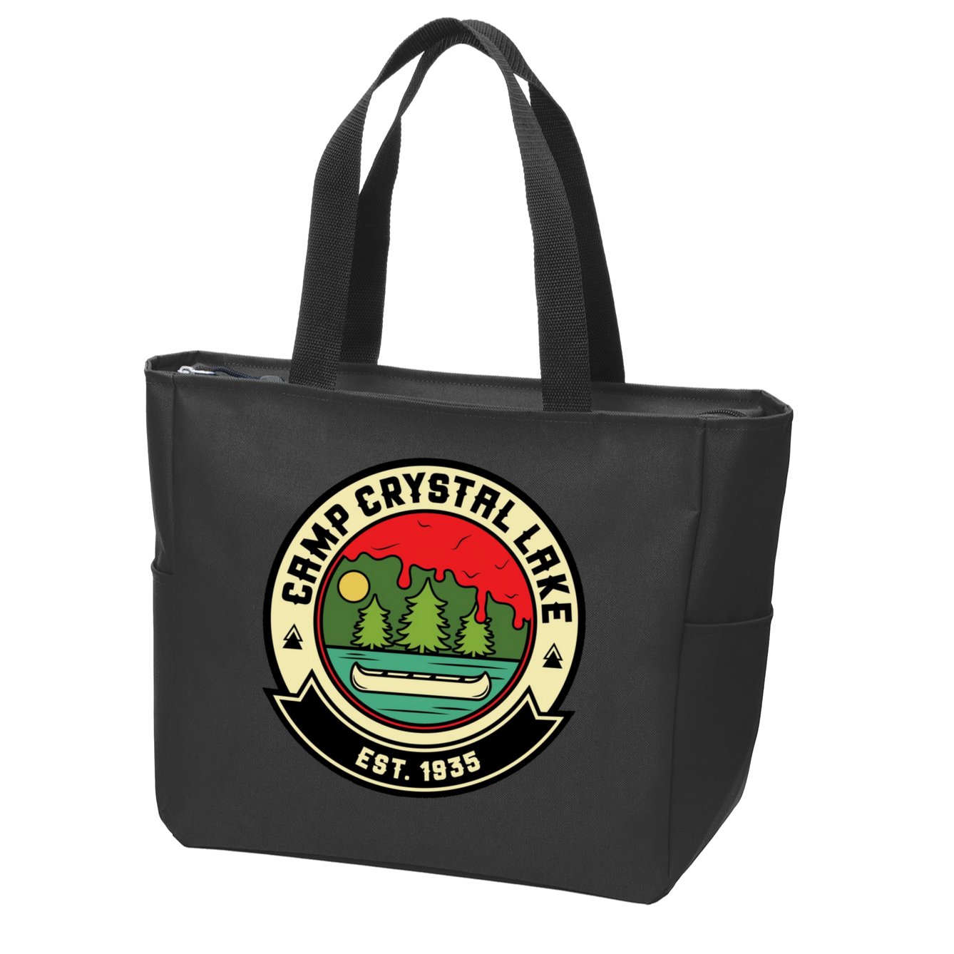 Camp Crystal Lake Zip Tote Bag