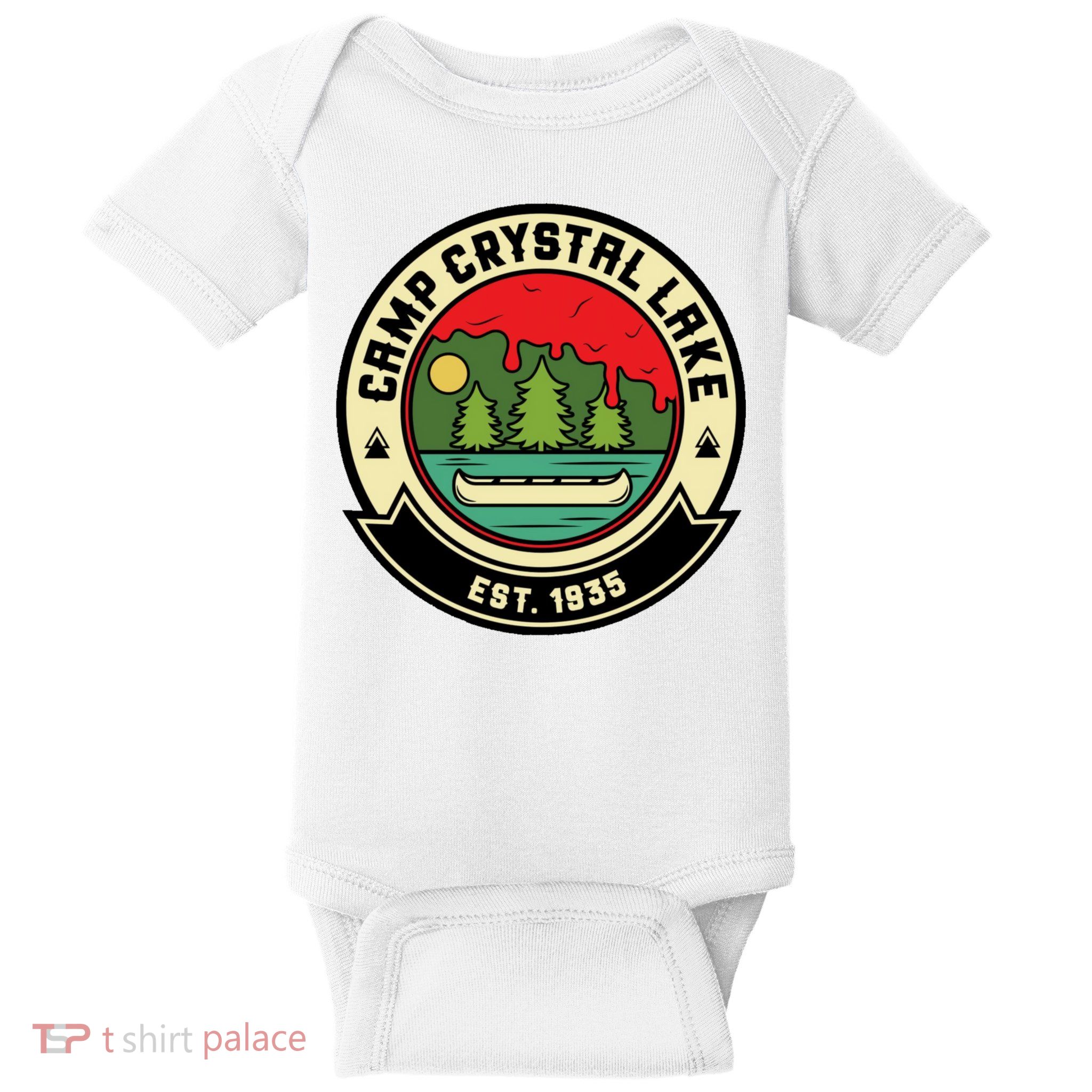 Camp Crystal Lake Baby Bodysuit