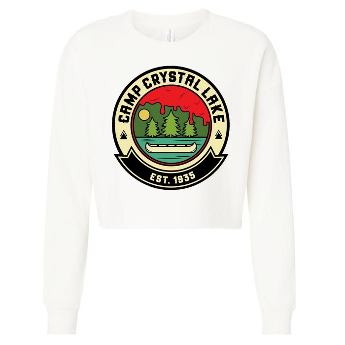 Camp Crystal Lake Cropped Pullover Crew