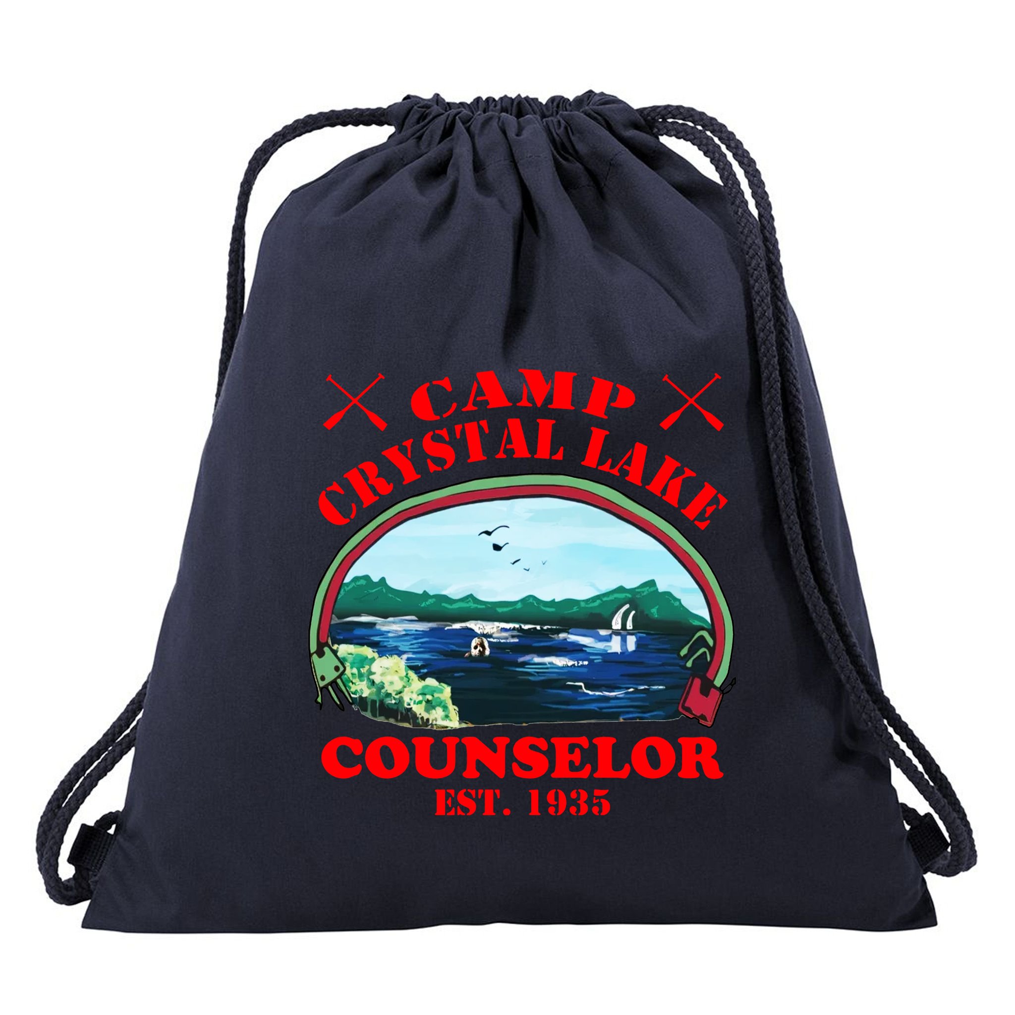 Camp Crystal Lake Drawstring Bag
