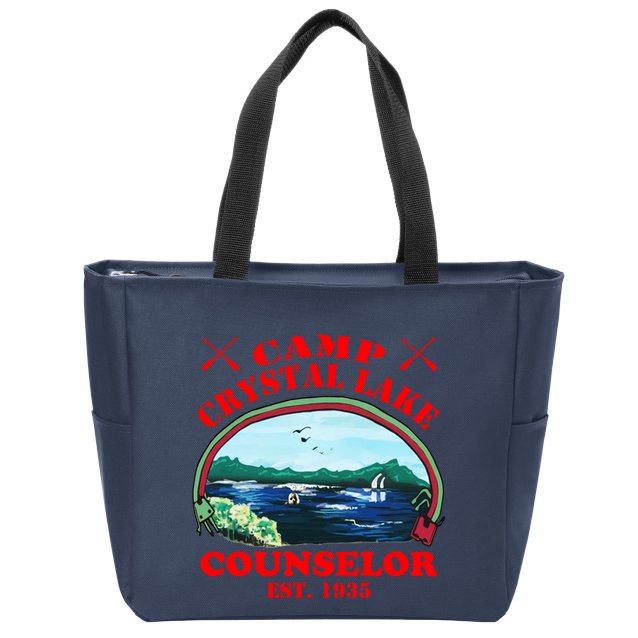 Camp Crystal Lake Zip Tote Bag