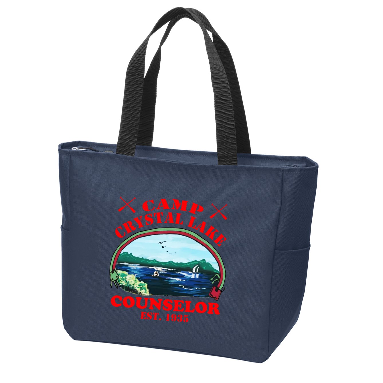 Camp Crystal Lake Zip Tote Bag