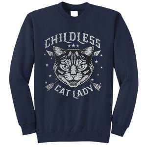 Childless Cat Lady Cat Ladies For Kamala Harris 2024 Tall Sweatshirt