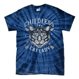 Childless Cat Lady Cat Ladies For Kamala Harris 2024 Tie-Dye T-Shirt