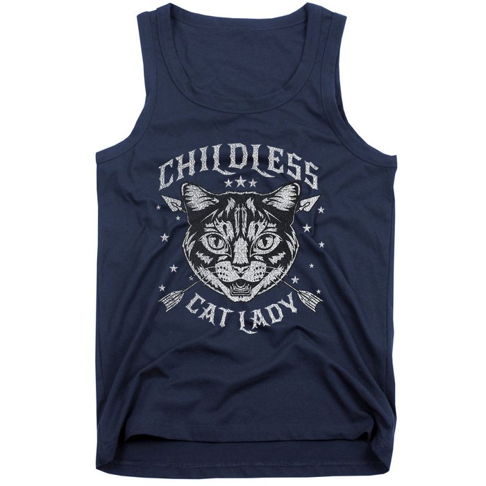 Childless Cat Lady Cat Ladies For Kamala Harris 2024 Tank Top