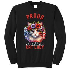 Childless Cat Ladies Election Day American Flag Cat Ladies Sweatshirt