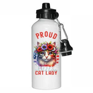 Childless Cat Ladies Election Day American Flag Cat Ladies Aluminum Water Bottle