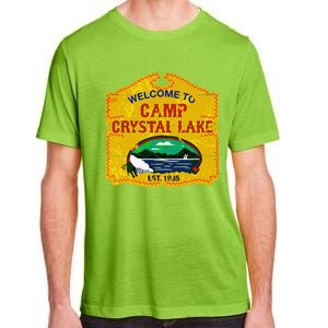 Camp Crystal Lake Halloween Funny Camping Graphic Adult ChromaSoft Performance T-Shirt