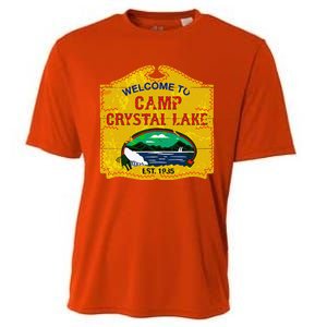 Camp Crystal Lake Halloween Funny Camping Graphic Cooling Performance Crew T-Shirt