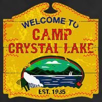 Camp Crystal Lake Halloween Funny Camping Graphic Adult Drive Performance Visor
