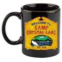 Camp Crystal Lake Halloween Funny Camping Graphic 11oz C Handle Ceramic Mug