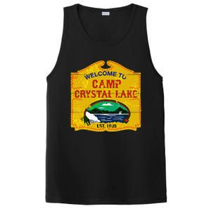 Camp Crystal Lake Halloween Funny Camping Graphic PosiCharge Competitor Tank