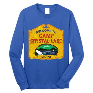 Camp Crystal Lake Halloween Funny Camping Graphic Long Sleeve Shirt