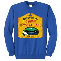 Camp Crystal Lake Halloween Funny Camping Graphic Sweatshirt