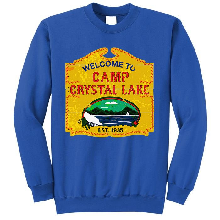 Camp Crystal Lake Halloween Funny Camping Graphic Sweatshirt