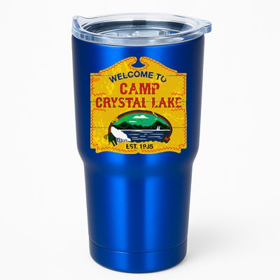 Camp Crystal Lake Halloween Funny Camping Graphic Tumbler