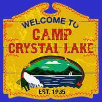 Camp Crystal Lake Halloween Funny Camping Graphic Zip Tote Bag