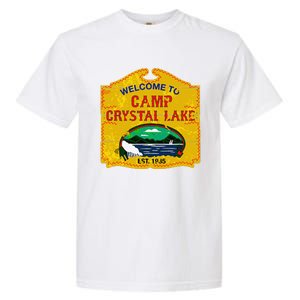 Camp Crystal Lake Halloween Funny Camping Graphic Garment-Dyed Heavyweight T-Shirt