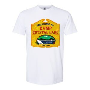 Camp Crystal Lake Halloween Funny Camping Graphic Softstyle CVC T-Shirt