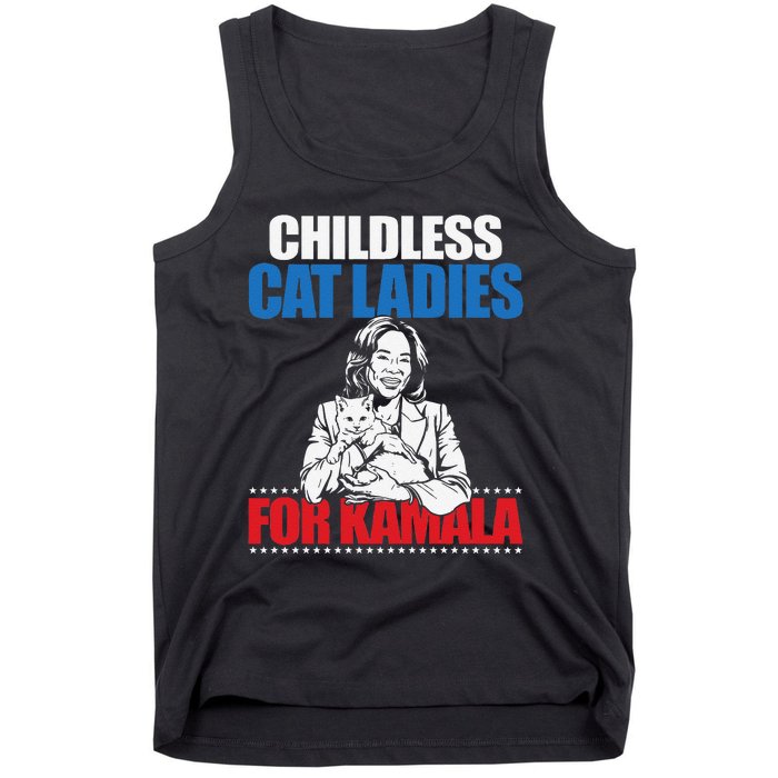 Childless Cat Ladies For Kamala Tank Top