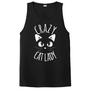 CRAZY CAT LADY Funny Fur Mom Mothers Day Christmas Birthday PosiCharge Competitor Tank