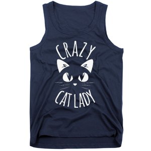 CRAZY CAT LADY Funny Fur Mom Mothers Day Christmas Birthday Tank Top