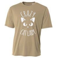 CRAZY CAT LADY Funny Fur Mom Mothers Day Christmas Birthday Cooling Performance Crew T-Shirt