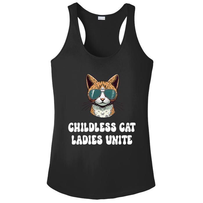 Childless Cat Ladies Unite Funny Cute Ladies PosiCharge Competitor Racerback Tank