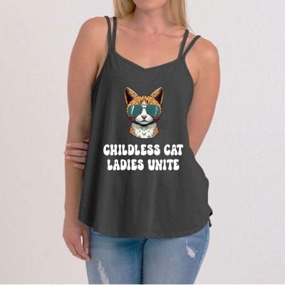 Childless Cat Ladies Unite Funny Cute Women's Strappy Tank