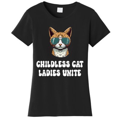 Childless Cat Ladies Unite Funny Cute Women's T-Shirt