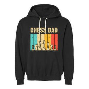 Cool Chess Lover Art For Dad Men Father Novelty Chess Player Garment-Dyed Fleece Hoodie