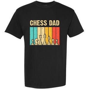 Cool Chess Lover Art For Dad Men Father Novelty Chess Player Garment-Dyed Heavyweight T-Shirt