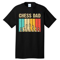 Cool Chess Lover Art For Dad Men Father Novelty Chess Player Tall T-Shirt