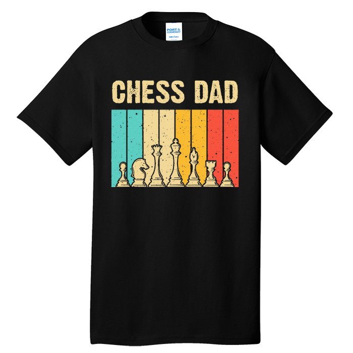 Cool Chess Lover Art For Dad Men Father Novelty Chess Player Tall T-Shirt