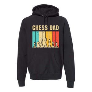 Cool Chess Lover Art For Dad Men Father Novelty Chess Player Premium Hoodie