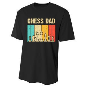 Cool Chess Lover Art For Dad Men Father Novelty Chess Player Performance Sprint T-Shirt