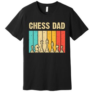 Cool Chess Lover Art For Dad Men Father Novelty Chess Player Premium T-Shirt