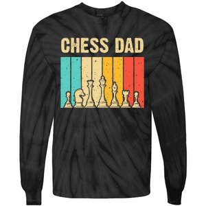 Cool Chess Lover Art For Dad Men Father Novelty Chess Player Tie-Dye Long Sleeve Shirt